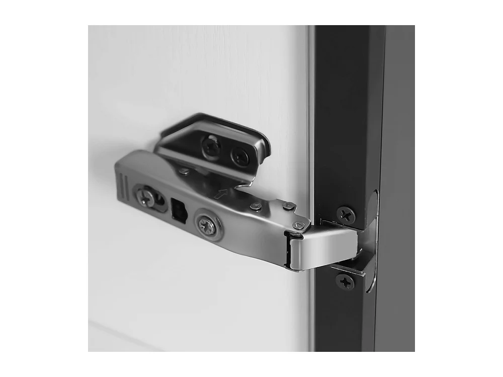 Vitrine LED armoire multifonction compartiments verre ouverts charnières douces LED multicolore étanche poussière