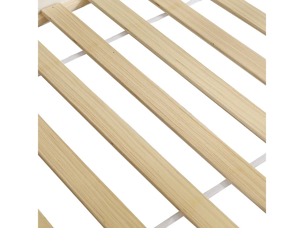 Lit superposé 90x200 cm enfant protection anti-chute barreaux échelle 4 marches 6 étagères ouvertes armoire côté grand rangement pin PB blanc naturel
