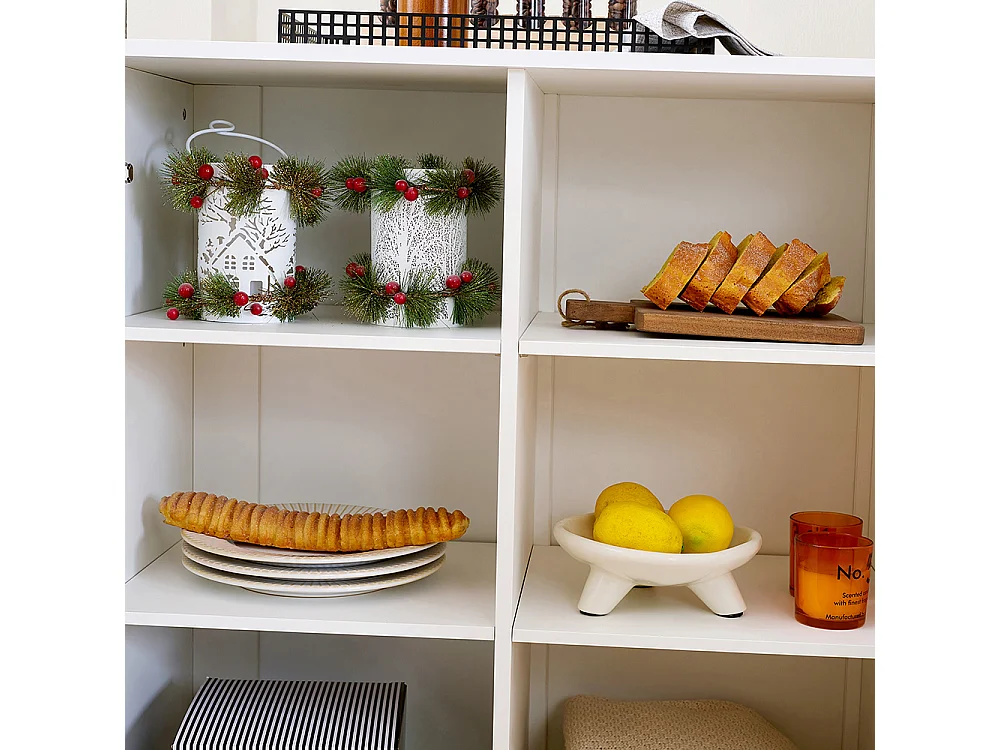 Buffet blanc armoire bois indépendante cuisine salon