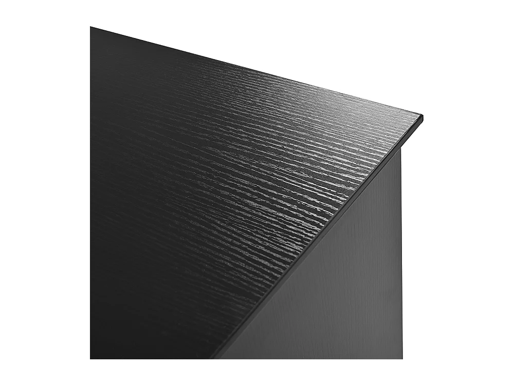 Buffet moderne motif chevrons 4 portes étagères réglables MDF pieds métal espace rangement salon salle à manger