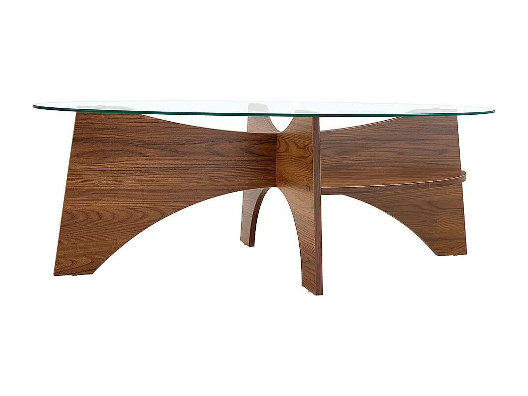 Table basse verre trempé haute qualité robuste facile à nettoyer design moderne