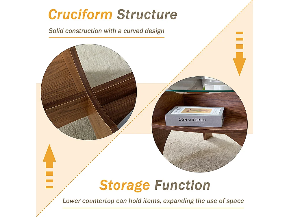 Table basse verre trempé haute qualité robuste facile à nettoyer design moderne