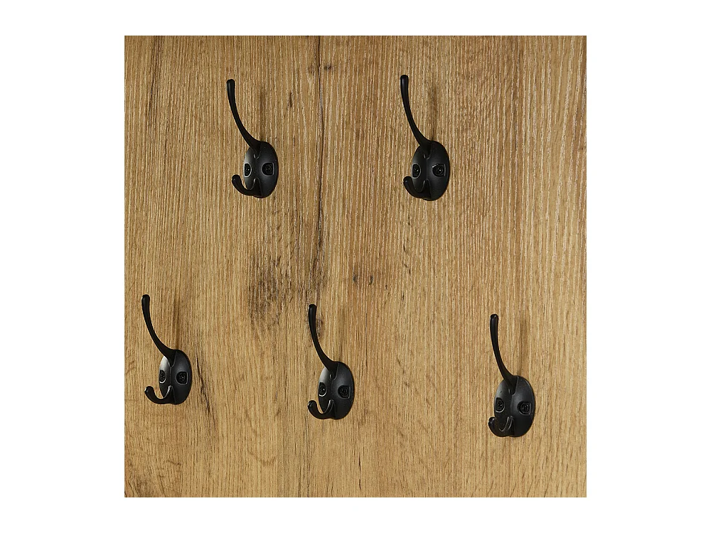 Vestiaire penderie 5 crochets miroir meuble chaussures étagère espace caché banc couloir