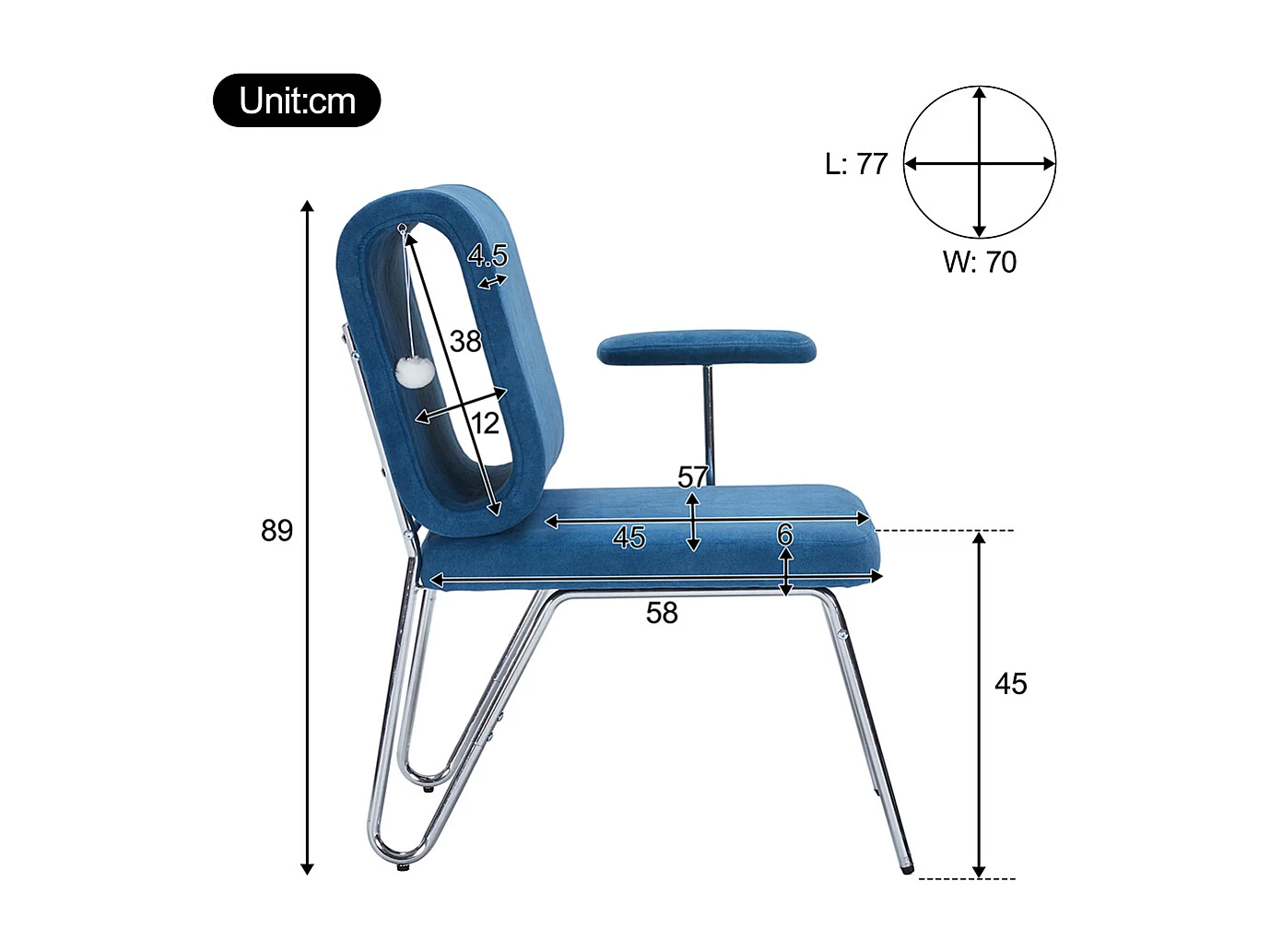 Chaise bureau niche chat animaux domestiques résistant griffes siège large accoudoirs interchangeables conviviale niche dossier