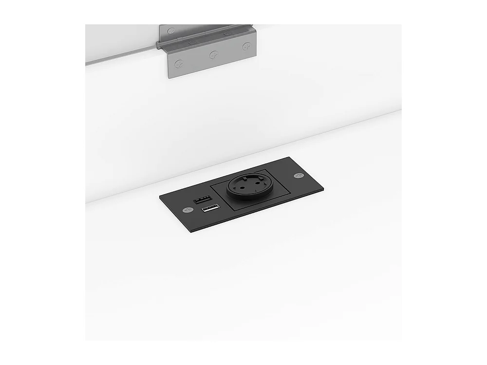 Bureau pliable multifonction prises EU design coque cacher désordre adapté familles chats bébés