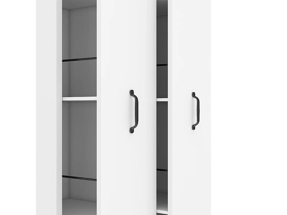 Bibliothèque extensible roulettes 4 niveaux interchangeables gauche droite MDF niveau roues silencieuses étagère blanc