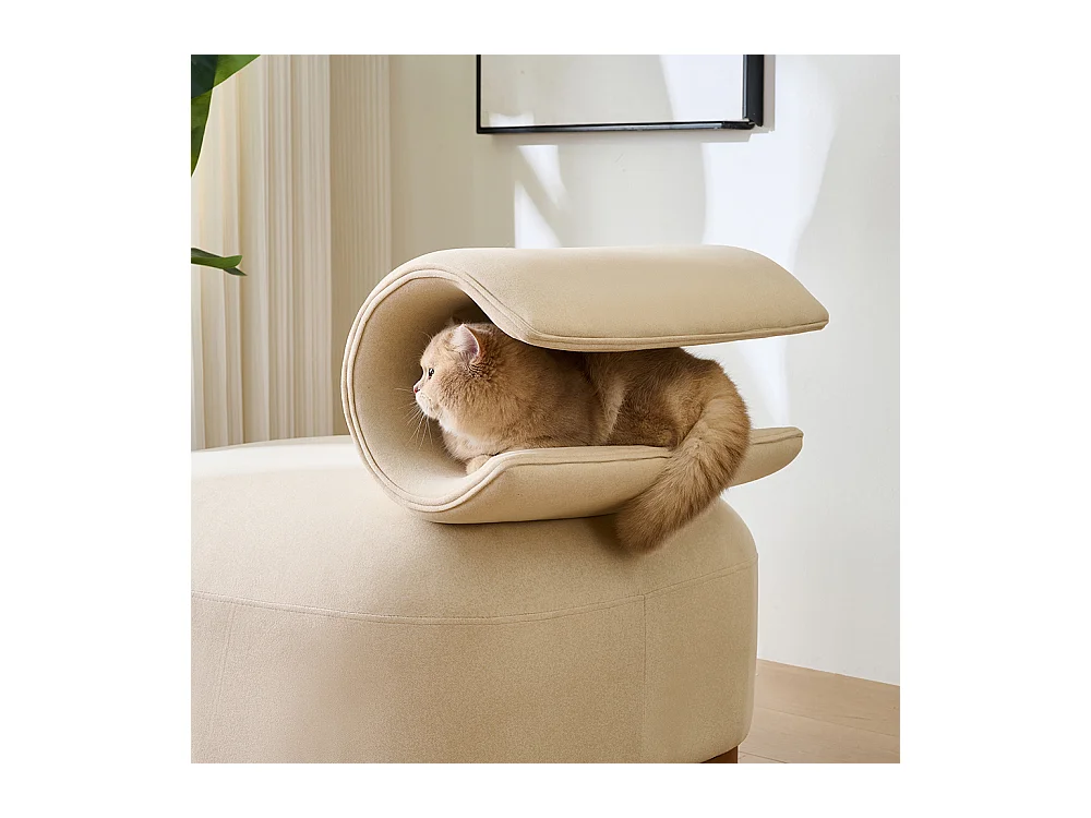 Fauteuil multifonction niche chat futon animaux salon chambre matériau résistant griffes ergonomique humains chats canapé 1 place lounge TV