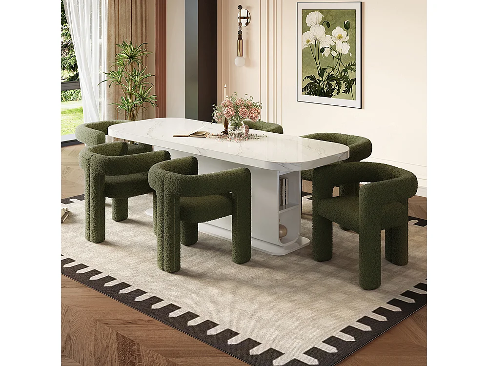 Fauteuil ergonomique Teddy Flor haut de gamme design unique confort maximal polyvalent montage rapide vert émeraude