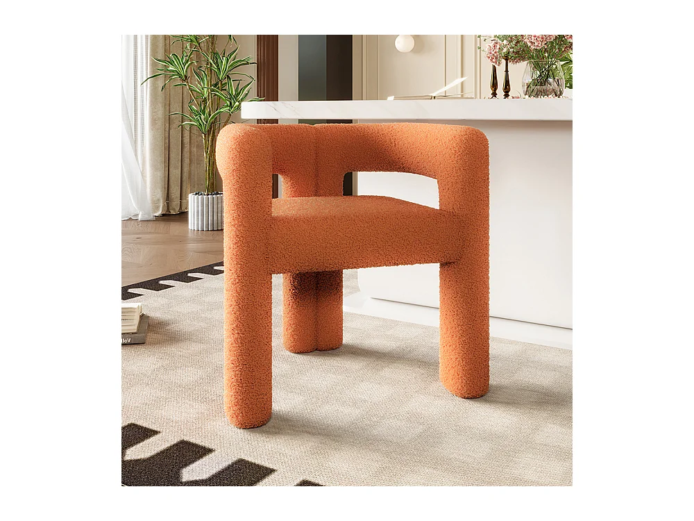 Fauteuil ergonomique Teddy Flor haut de gamme design unique confort maximal polyvalent montage rapide orange