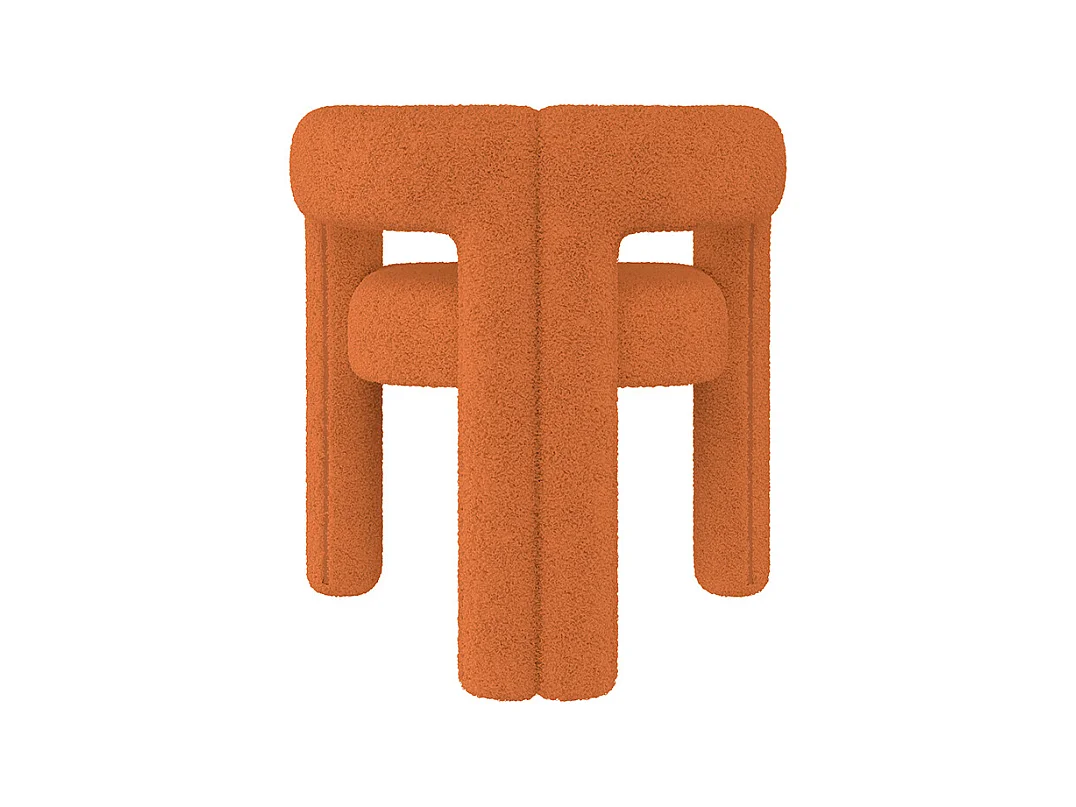 Fauteuil ergonomique Teddy Flor haut de gamme design unique confort maximal polyvalent montage rapide orange