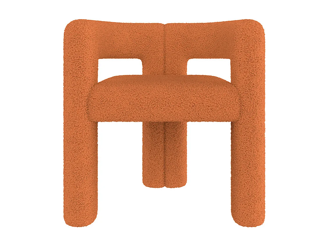 Fauteuil ergonomique Teddy Flor haut de gamme design unique confort maximal polyvalent montage rapide orange