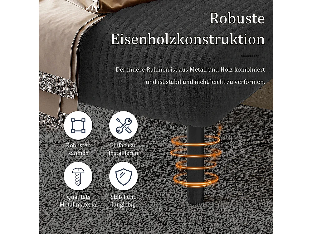 Comfortabele fluwelen fauteuil met armleuningen zijvakken stevige structuur meerdere delen woonkamer slaapkamer kantoor grijs