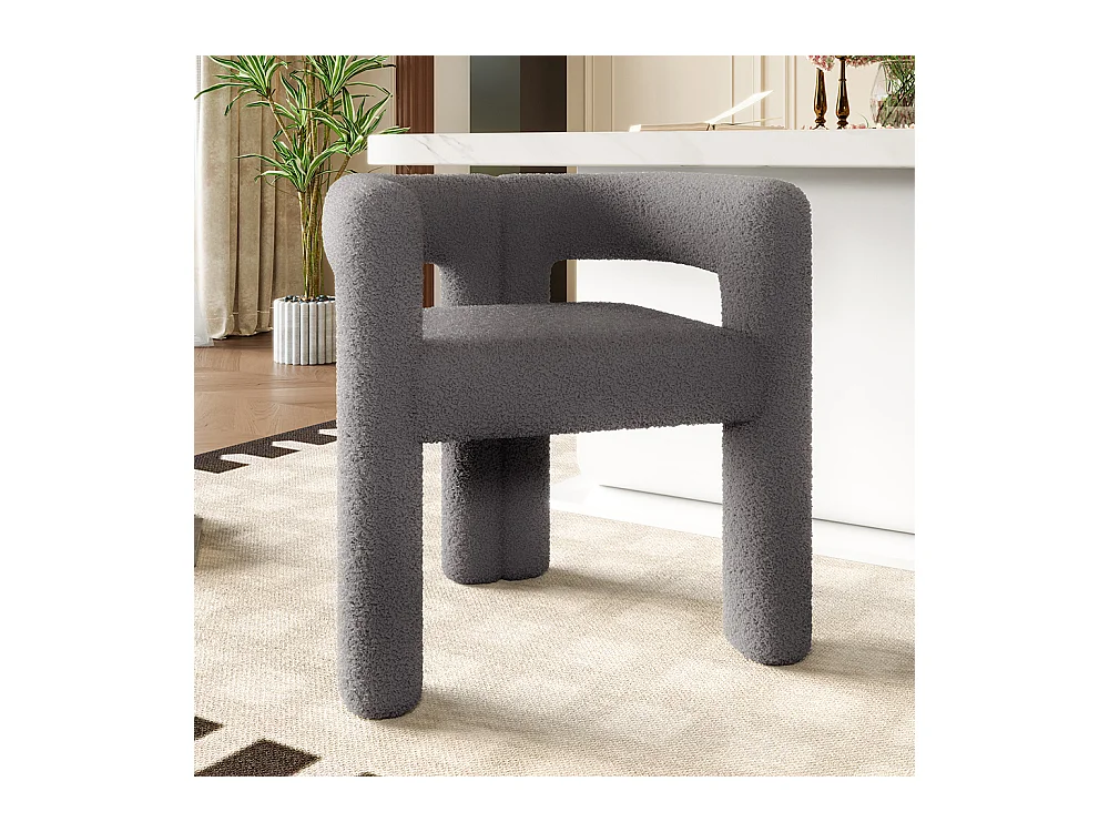 Fauteuil ergonomique Teddy Flor haut de gamme design unique confort maximal polyvalent montage rapide gris foncé
