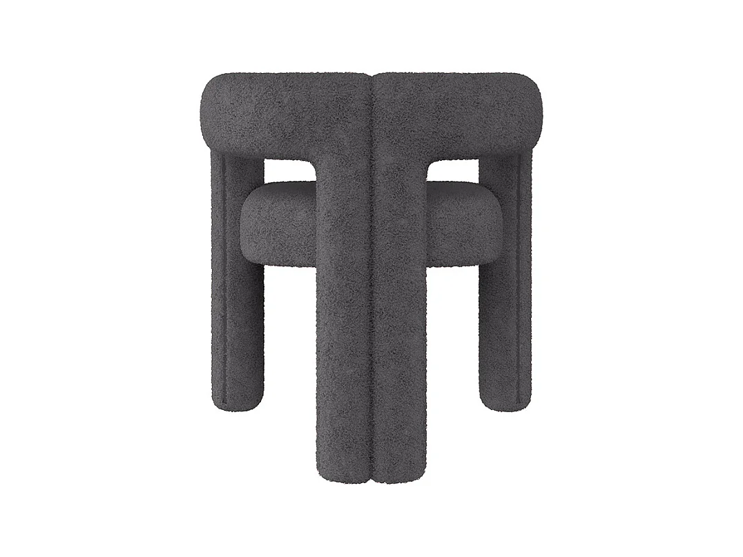 Fauteuil ergonomique Teddy Flor haut de gamme design unique confort maximal polyvalent montage rapide gris foncé