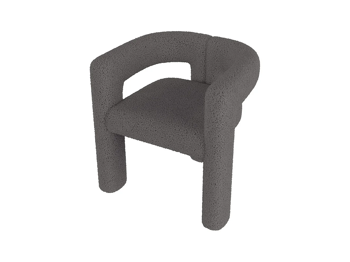 Fauteuil ergonomique Teddy Flor haut de gamme design unique confort maximal polyvalent montage rapide gris foncé
