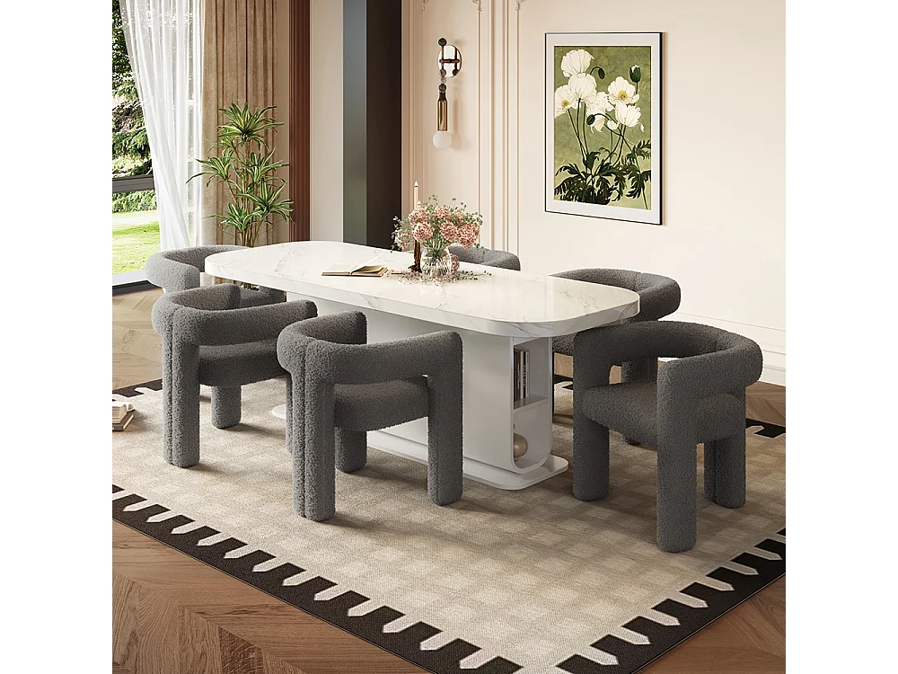 Fauteuil ergonomique Teddy Flor haut de gamme design unique confort maximal polyvalent montage rapide gris foncé