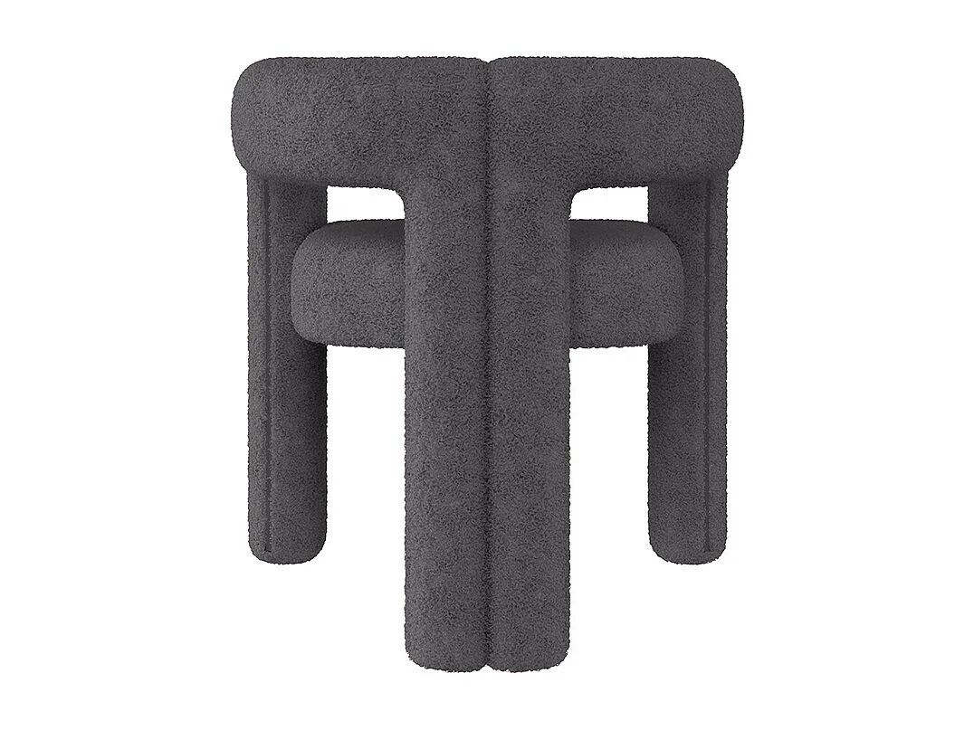 Fauteuil ergonomique Teddy Flor haut de gamme design unique confort maximal polyvalent montage rapide gris foncé
