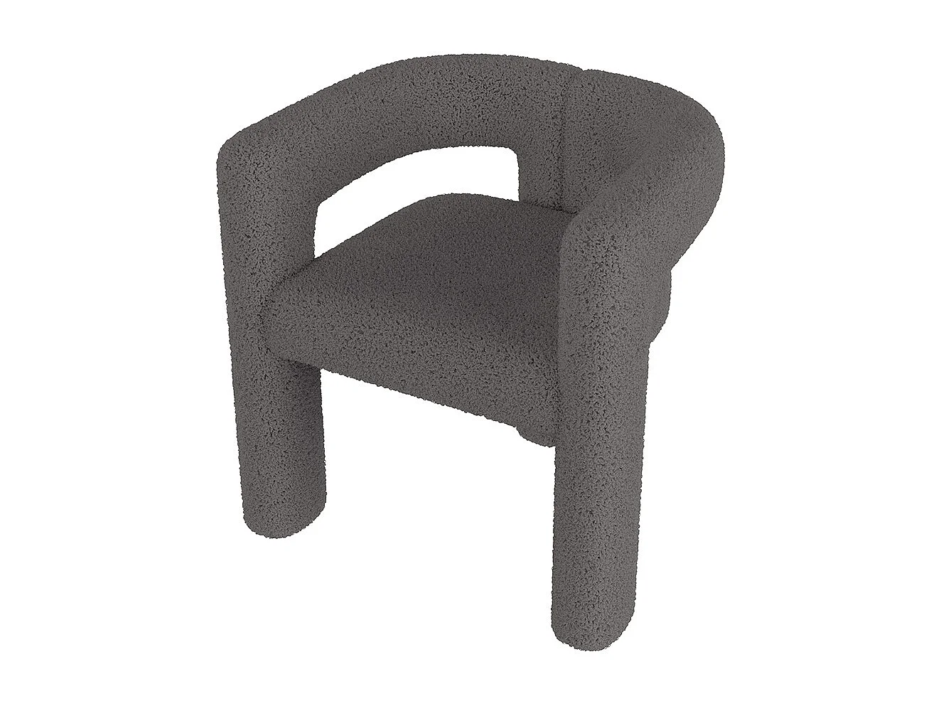 Fauteuil ergonomique Teddy Flor haut de gamme design unique confort maximal polyvalent montage rapide gris foncé