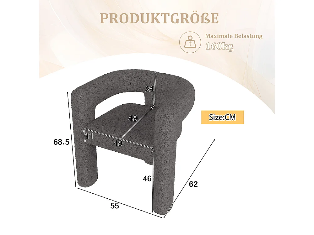 Fauteuil ergonomique Teddy Flor haut de gamme design unique confort maximal polyvalent montage rapide gris foncé