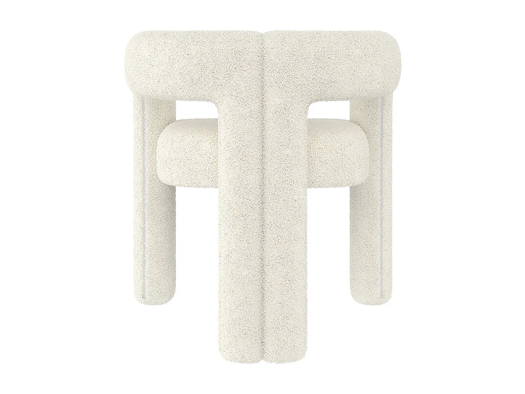 Fauteuil ergonomique Teddy Flor haut de gamme design unique confort maximal polyvalent montage rapide blanc