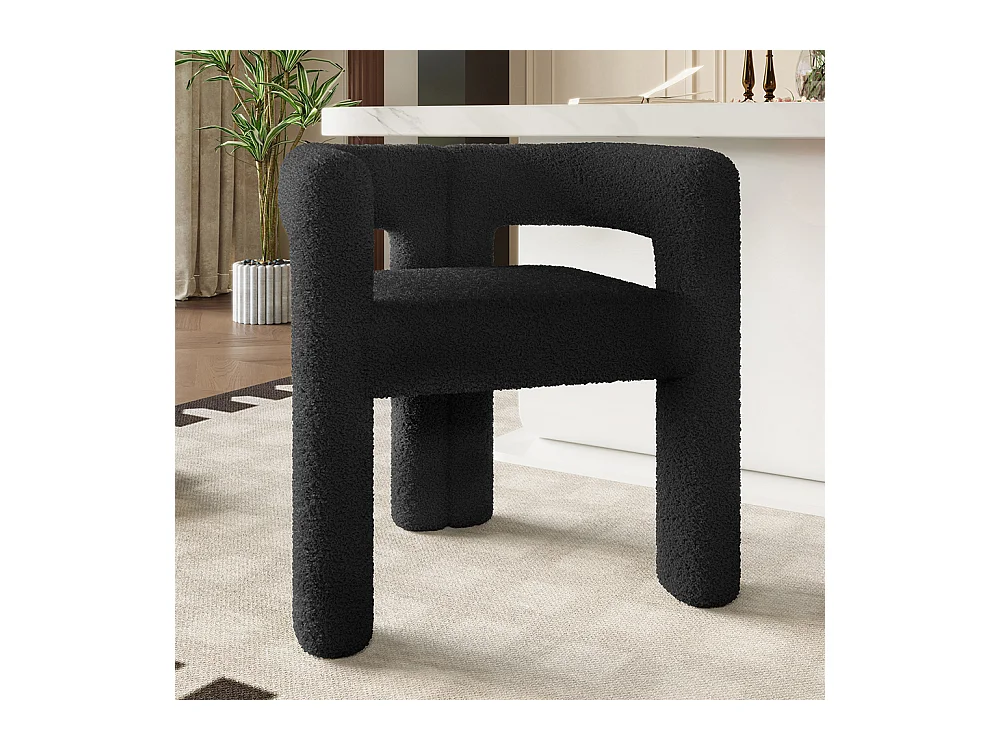 Ergonomische fauteuil Teddy Flor hoogwaardig uniek ontwerp maximaal comfort veelzijdig snelle montage zwart
