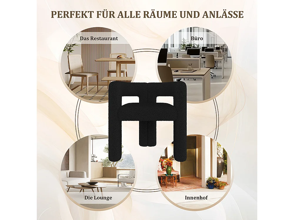 Ergonomische fauteuil Teddy Flor hoogwaardig uniek ontwerp maximaal comfort veelzijdig snelle montage zwart