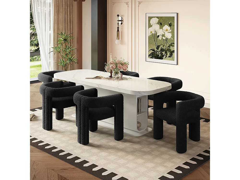 Ergonomische fauteuil Teddy Flor hoogwaardig uniek ontwerp maximaal comfort veelzijdig snelle montage zwart