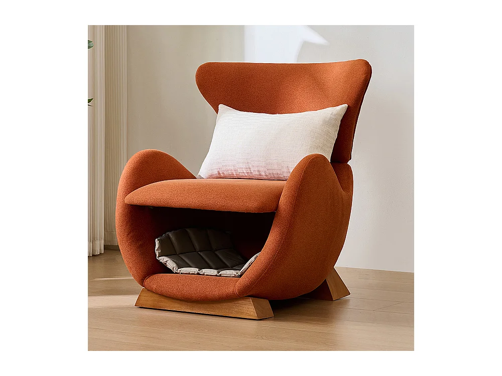 Fauteuil lounge design requin baleine adapté animaux refuge chats petits chiens tissu antigriffes canapé individuel TV salon