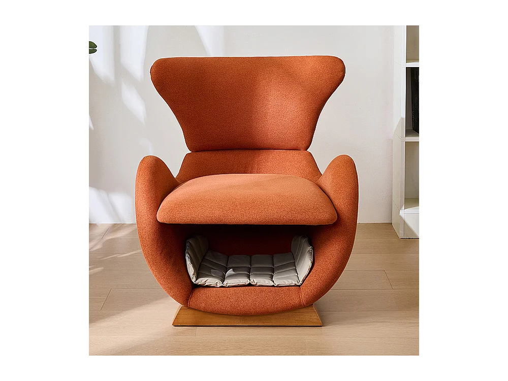 Fauteuil lounge design requin baleine adapté animaux refuge chats petits chiens tissu antigriffes canapé individuel TV salon