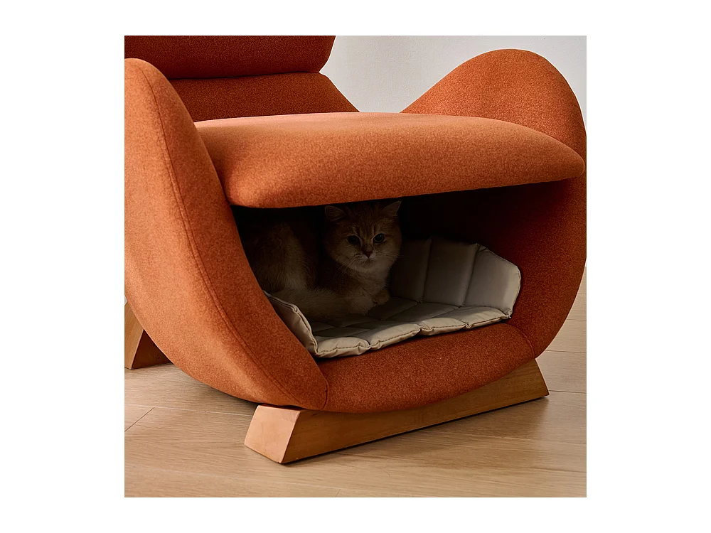 Fauteuil lounge design requin baleine adapté animaux refuge chats petits chiens tissu antigriffes canapé individuel TV salon