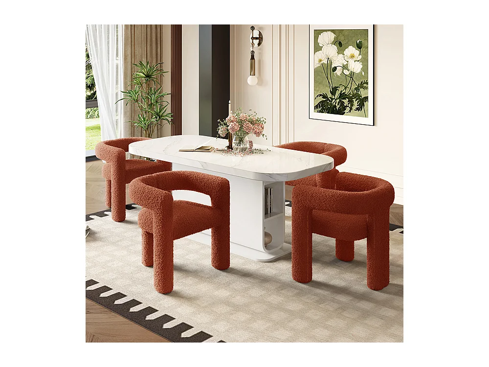 Fauteuil ergonomique Teddy Flor haut de gamme design unique confort maximal polyvalent montage rapide marron