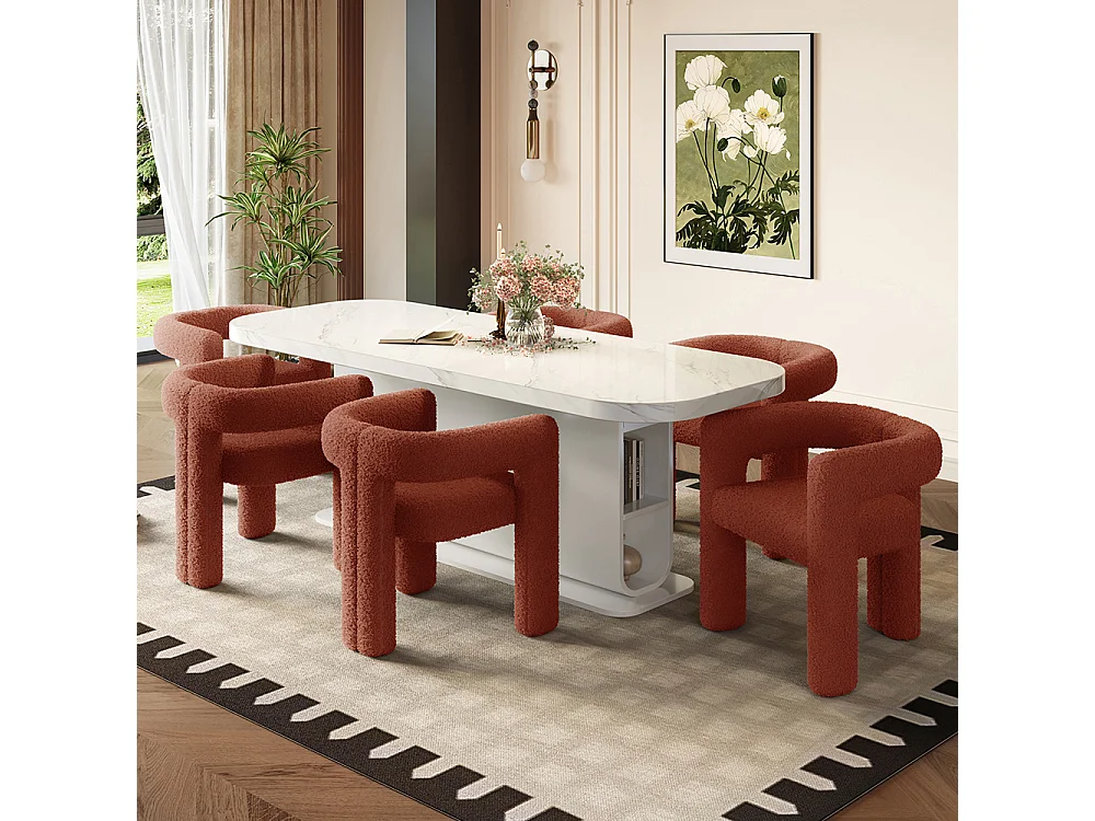 Fauteuil ergonomique Teddy Flor haut de gamme design unique confort maximal polyvalent montage rapide marron