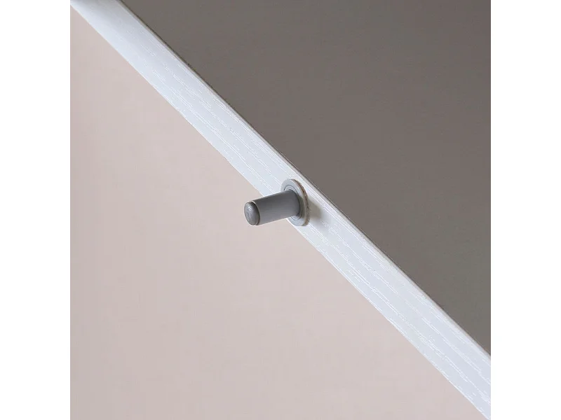 Pensile alto sospeso bianco effetto legno a due ante cm 30x30 170h