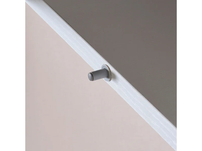 Pensile alto sospeso bianco effetto legno a due ante cm 30x30 170h