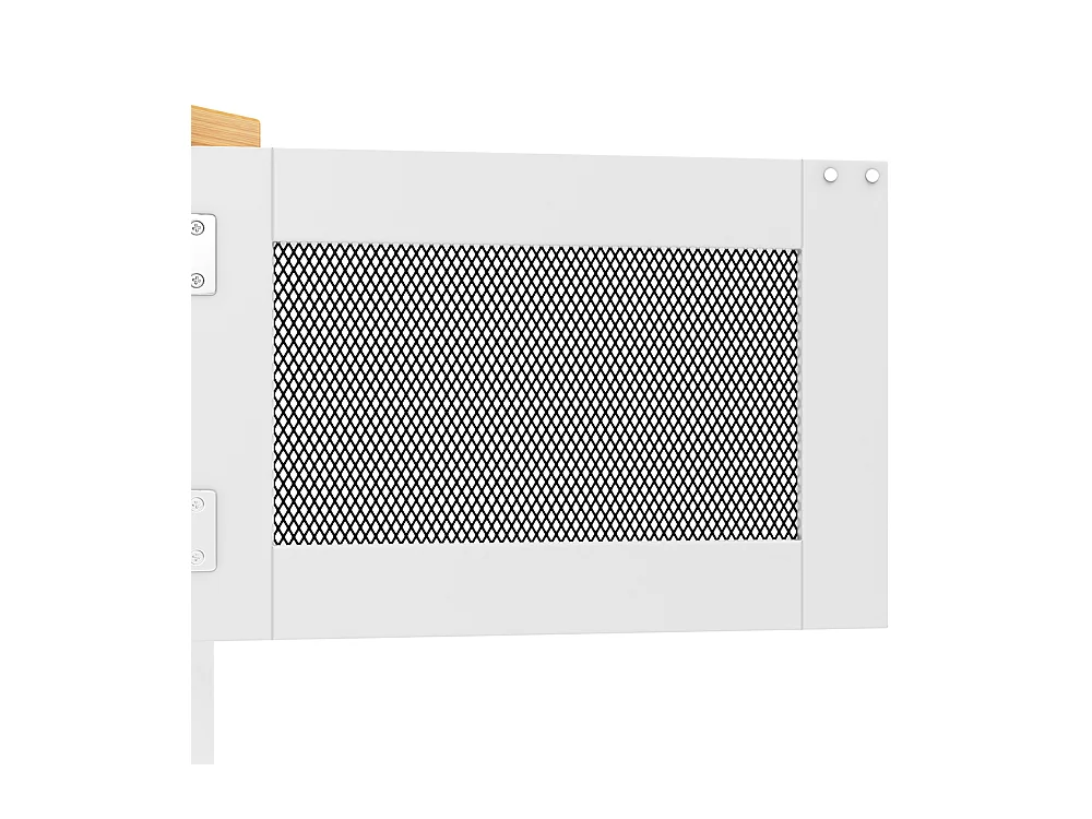 Buffet de cuisine veinure bois porte-serviettes latéral portes darmoire tridimensionnelles roulettes cloisons réglables blanc