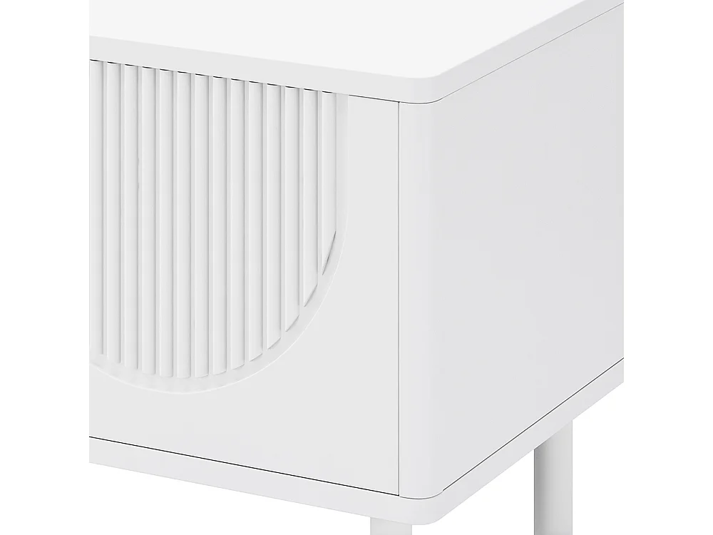 Meuble TV bas espace rangement surface mate gestion câbles design minimaliste salon chambre couloir