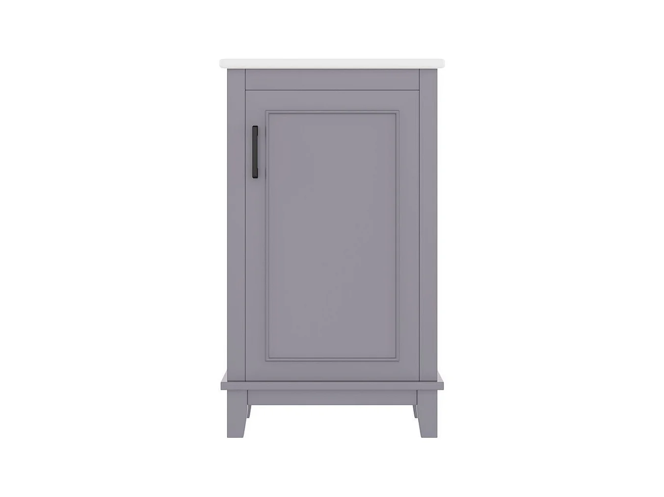 Meuble salle de bain lavabo vasque laque etageres porte etageres reglables vasque ceramique integre petites pieces gris
