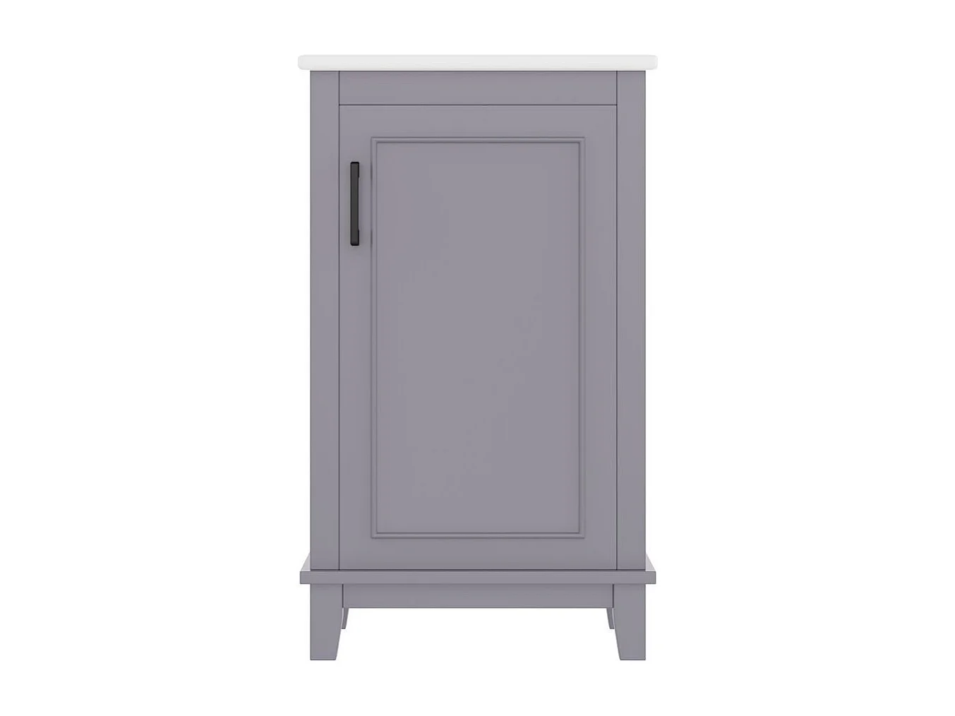 Meuble salle de bain lavabo vasque laque etageres porte etageres reglables vasque ceramique integre petites pieces gris