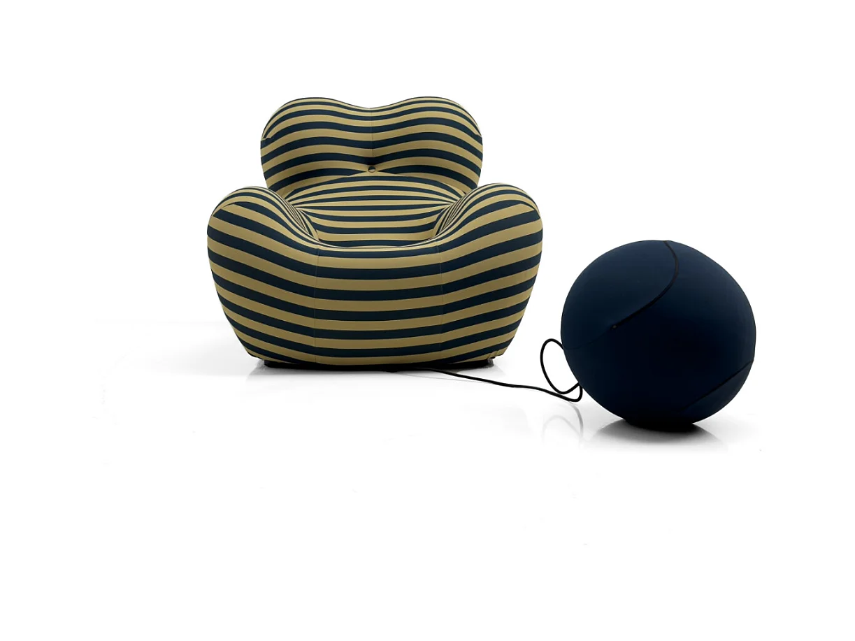 Canapé d'angle compressible, design ergonomique enveloppant, tissu doux, jaune et noir (118x102x93cm)