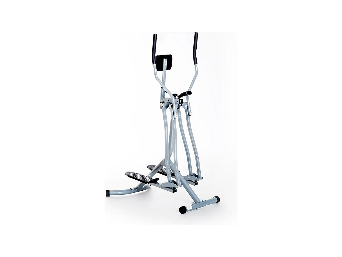 Vélo elliptique, écran LCD, poitrine réglable, acier, gris (96x60x152cm)