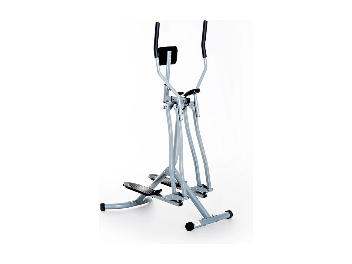 Vélo elliptique, écran LCD, poitrine réglable, acier, gris (96x60x152cm)