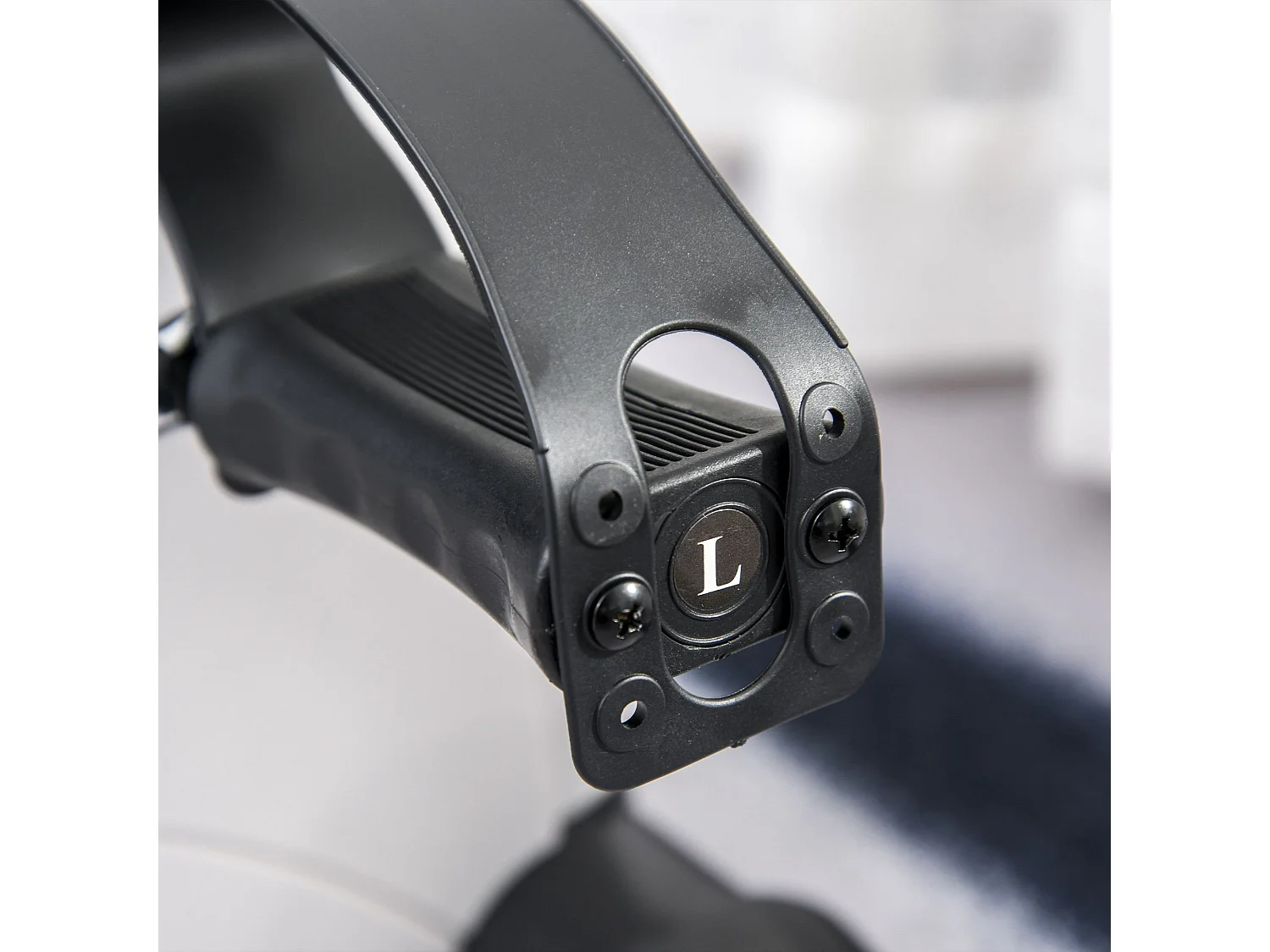 Mini compacte hometrainer voor training en revalidatie, ijzer, wit (40x39x29cm)