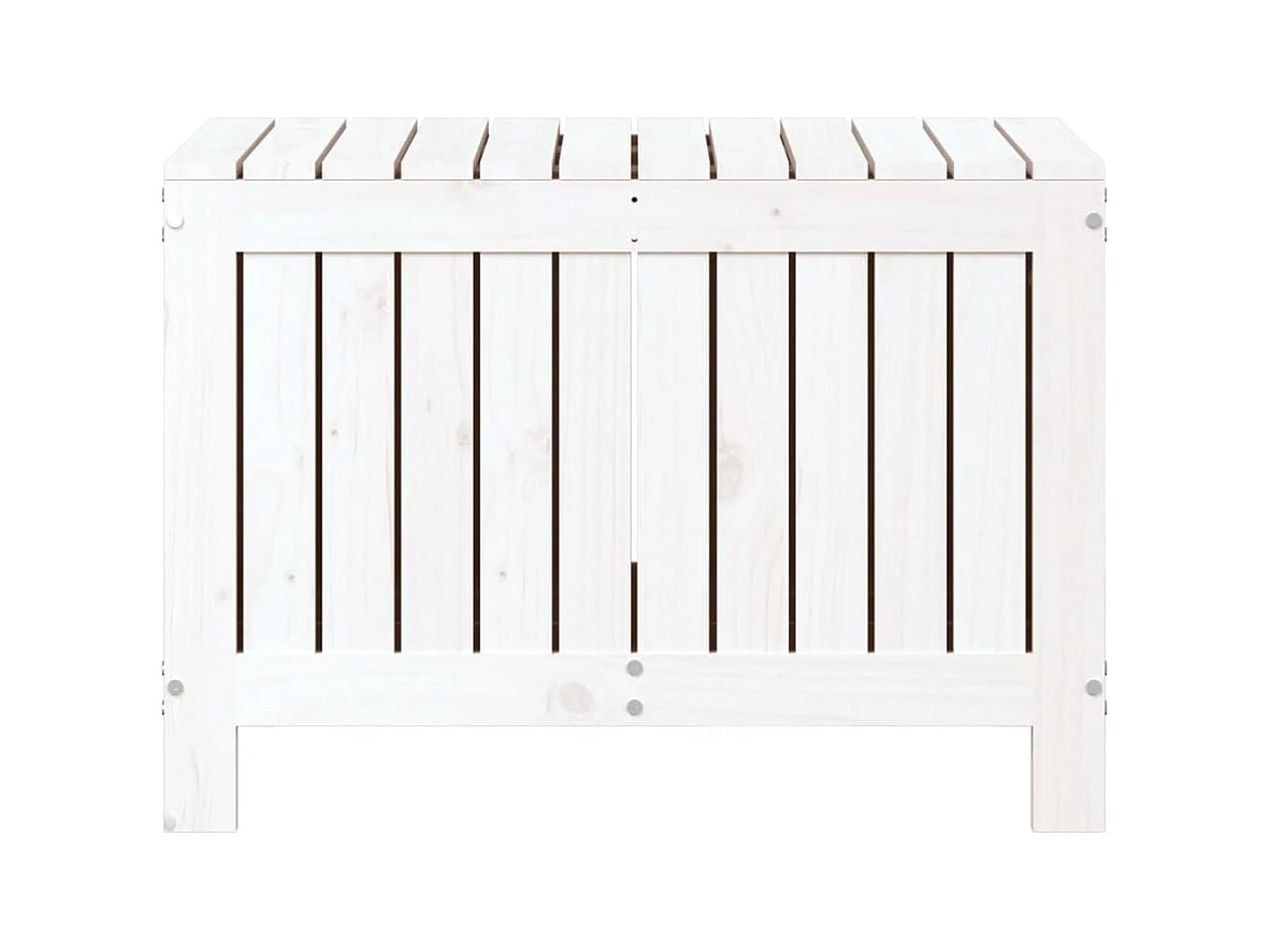Tuinopbergbox Wit 76x42,5x54 cm Dennenhout