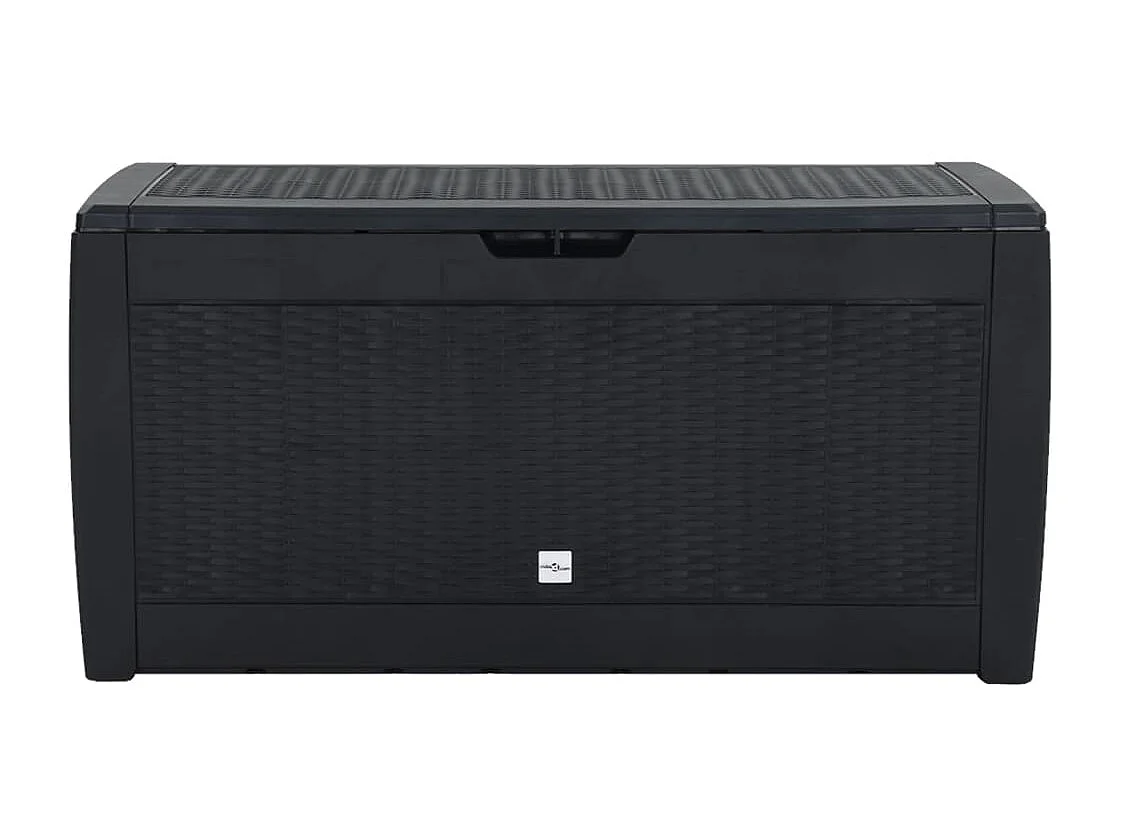 Boîte de stockage jardin Anthracite 119x48x60 cm Polypropylène