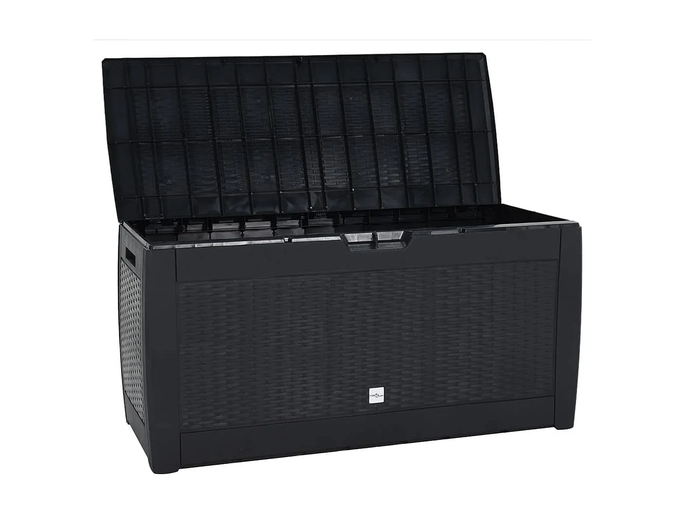 Boîte de stockage jardin Anthracite 119x48x60 cm Polypropylène