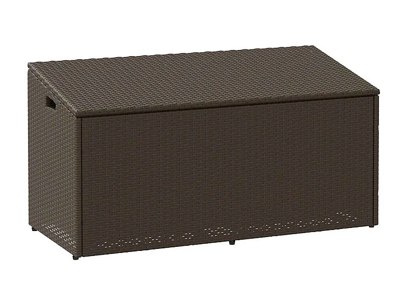 Bruine tuinopbergbox 110x50x58 cm geweven hars