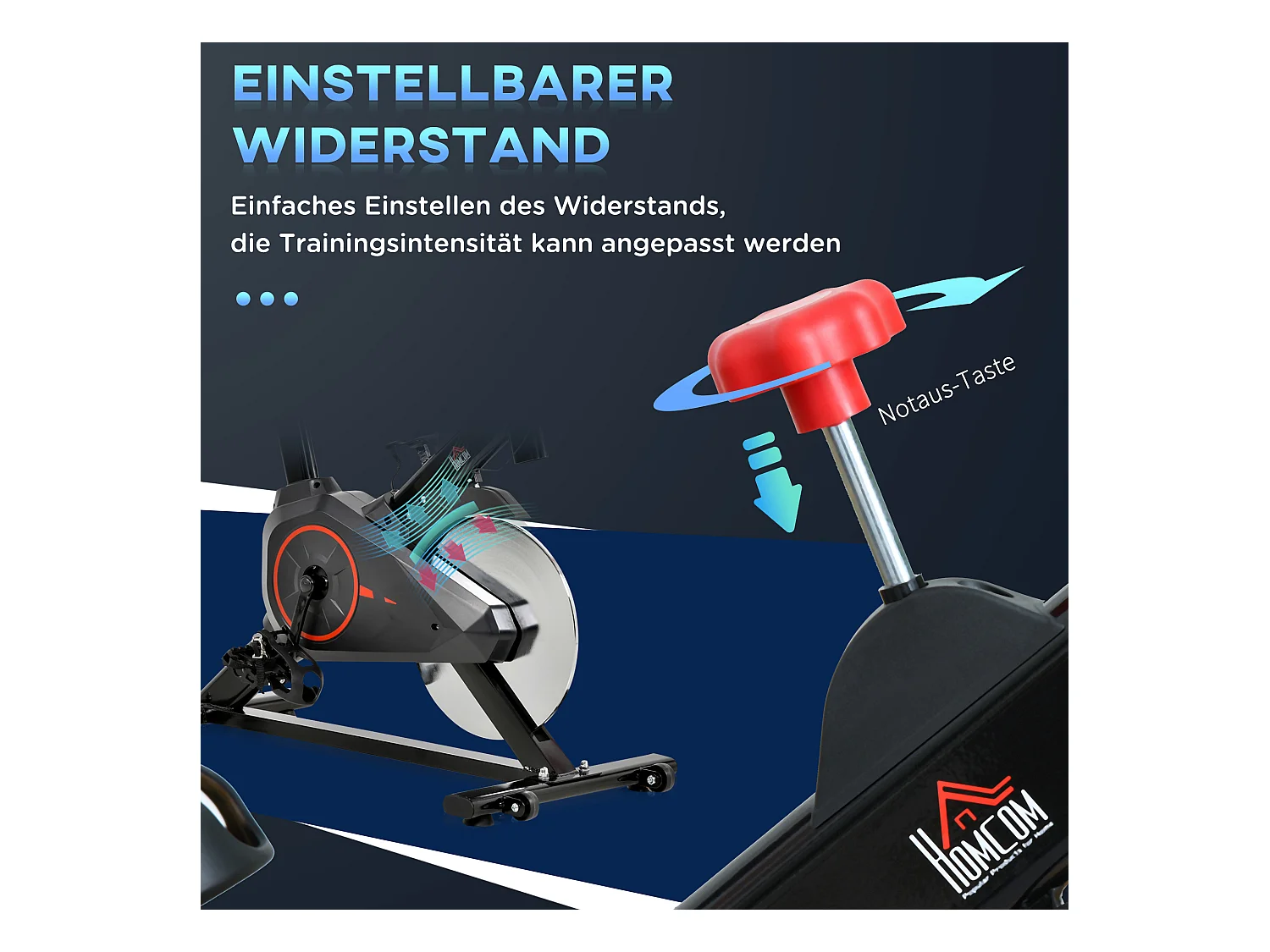 Vélo d'appartement avec écran LCD, siège réglable et résistance ajustable, acier, noir (85x46x114cm)