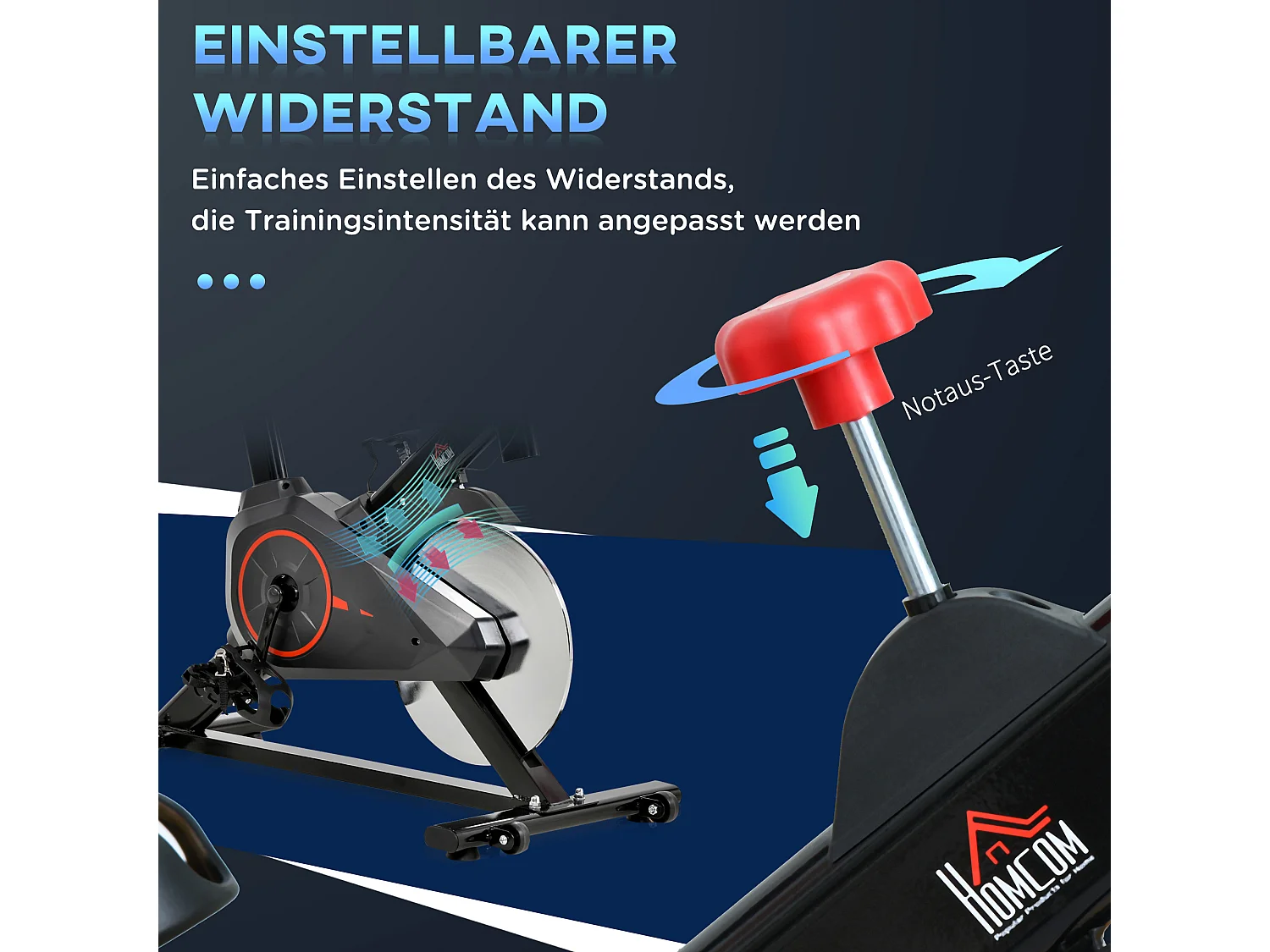 Vélo d'appartement avec écran LCD, siège réglable et résistance ajustable, acier, noir (85x46x114cm)