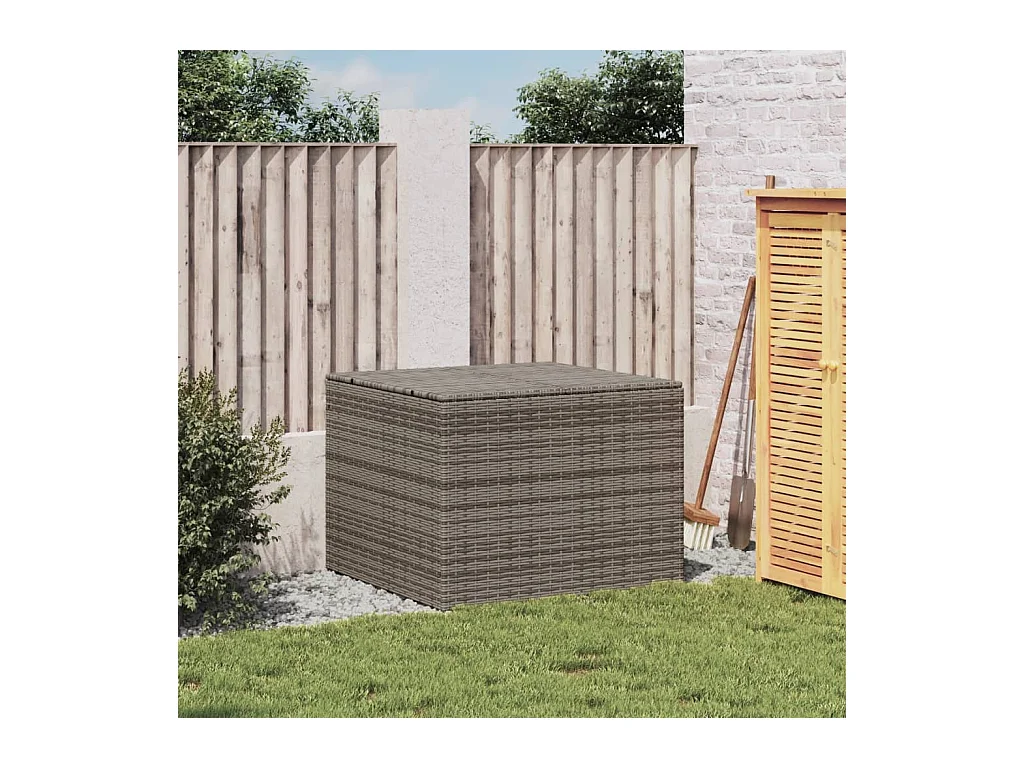Grijze tuinopbergbox 291L geweven hars