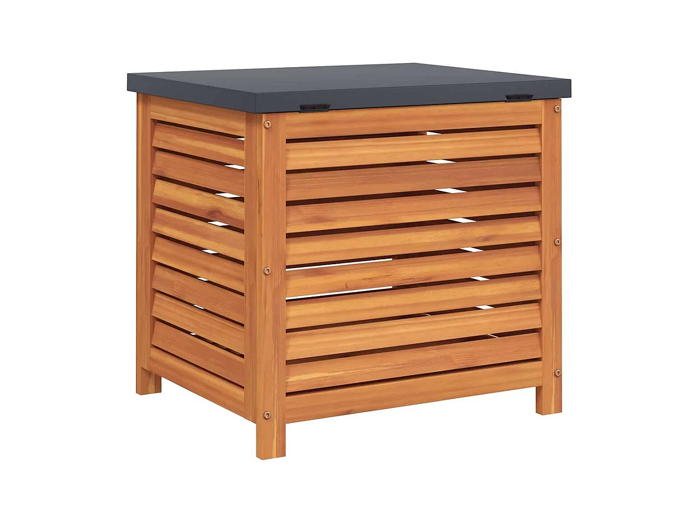 Boîte de rangement de jardin 60x50x55 cm bois d'eucalyptus